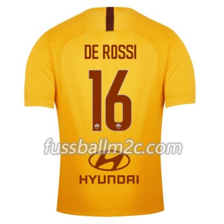 Fußballtrikots AS Rom De Rossi 16 Ausweich Trikotsatz 2018-2019